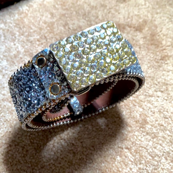 Cache | Accessories | Vintage Cache Glitter And Crystal Belt 